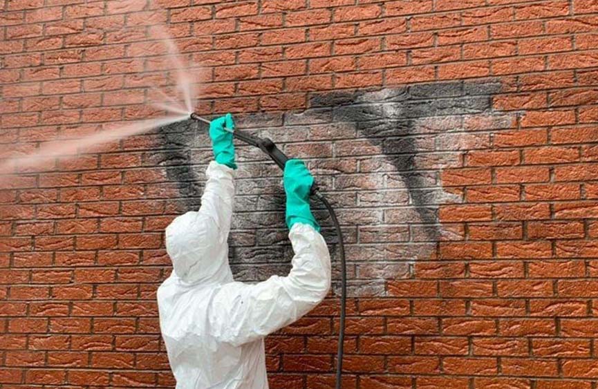 Brick wall Cleaning